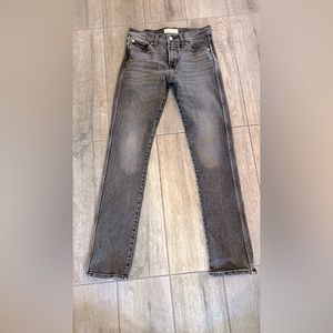 Gap black jeans. Distressed to make material look worn. Awesome pair.